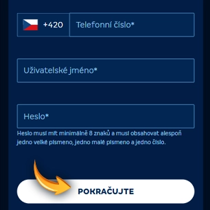 merkurxtip registrace - vyplnte udaje