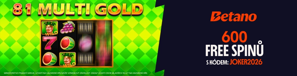 Novoroční akce Betano: 600 free spinů na automat 81 Multi Gold