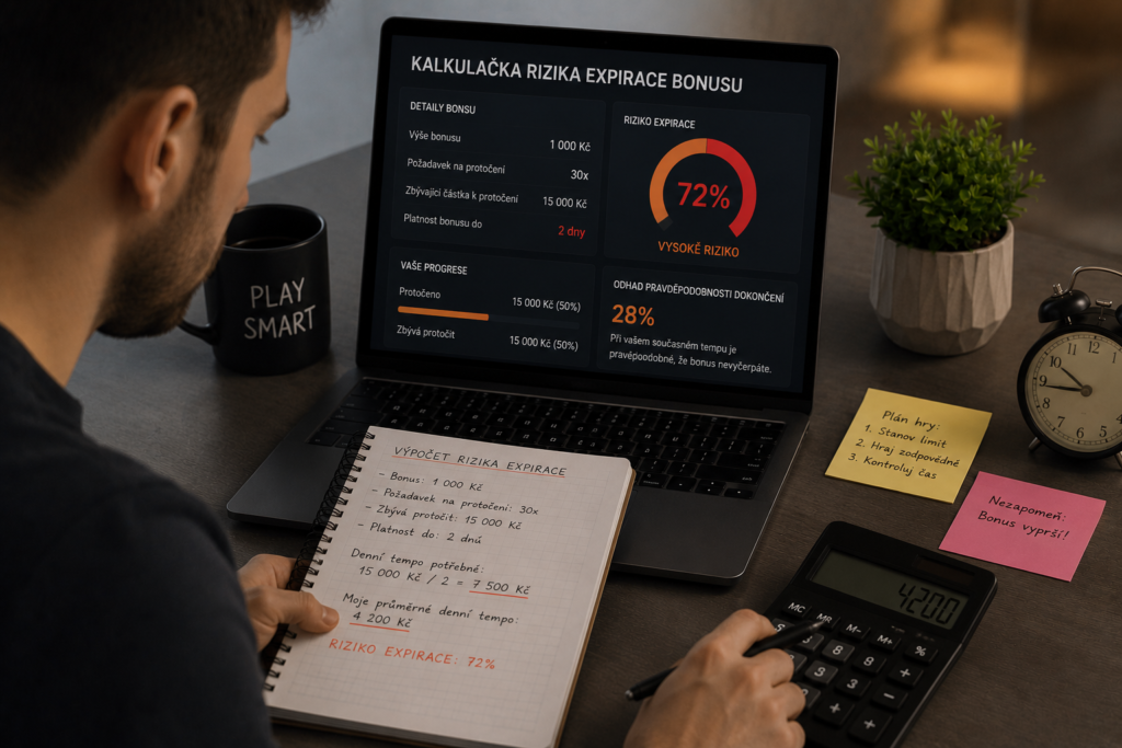 Kalkulačka rizika expirace bonusu: Stihnete ho splnit?