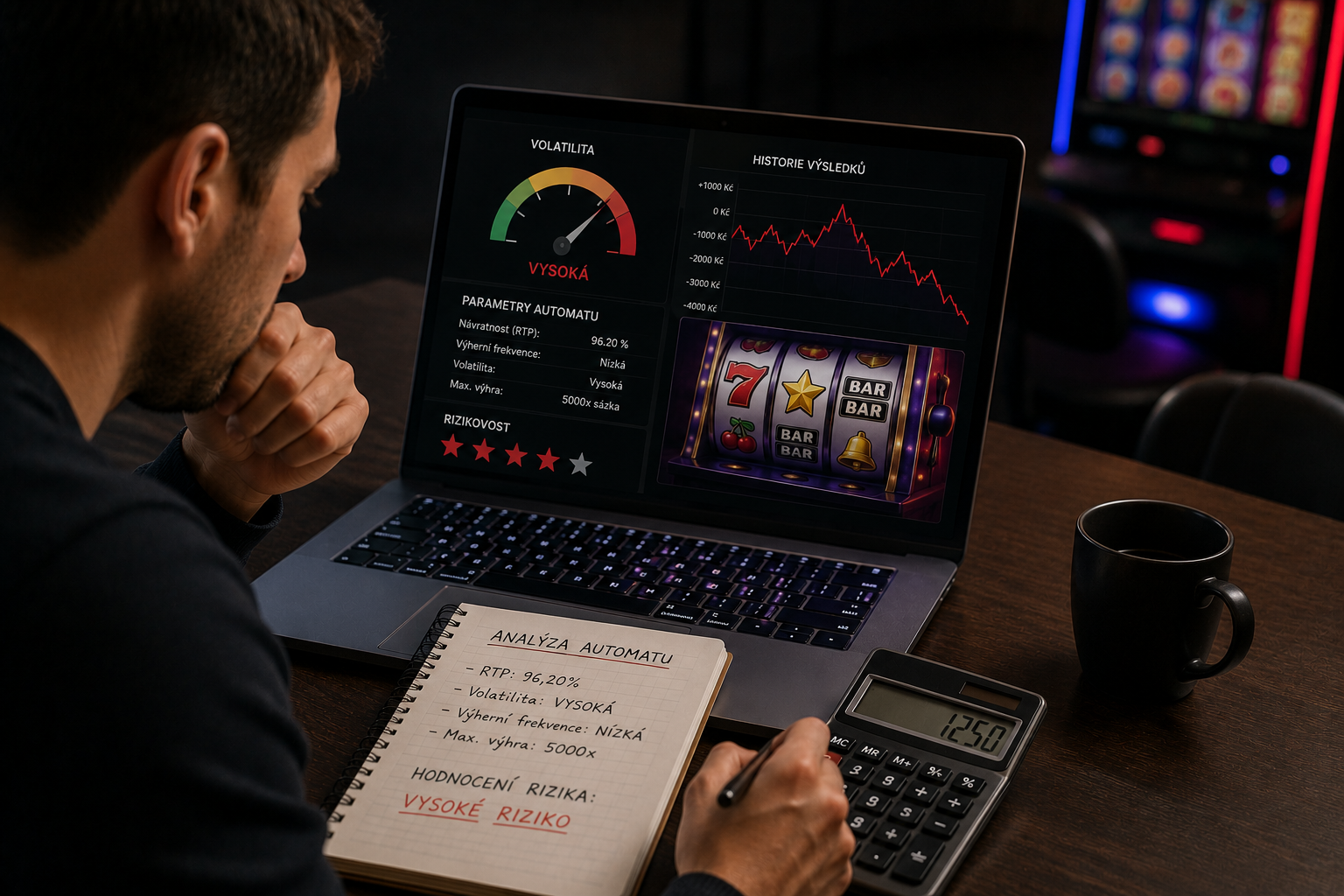 Kalkulačka volatility automatů: Jak rizikový je automat?