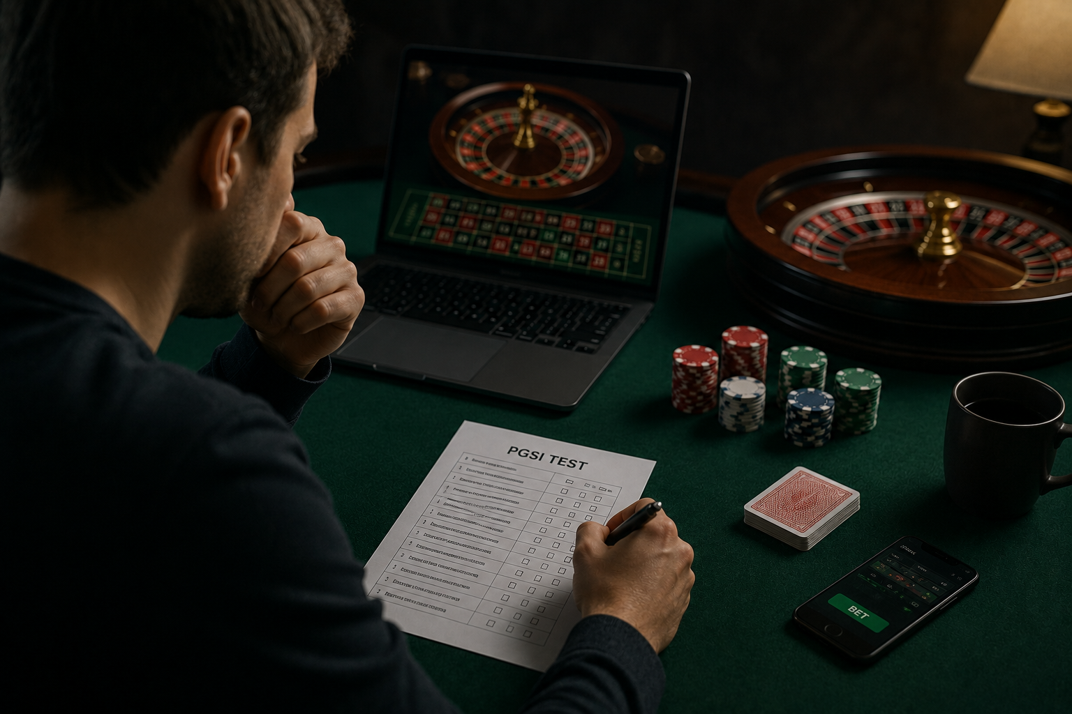 PGSI test: Sebehodnocení problémového hráčství