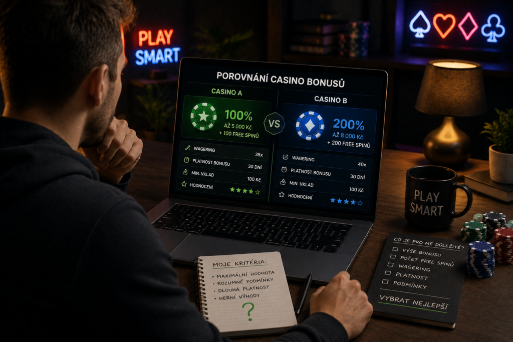 Porovnání casino bonusů: Který je skutečně nejlepší?