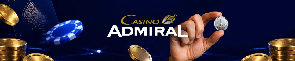 Admiral Casino vklad od 1 Kč