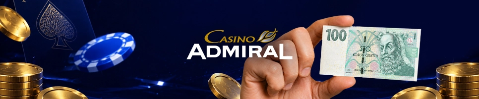 Admiral Casino vklad od 100 Kč