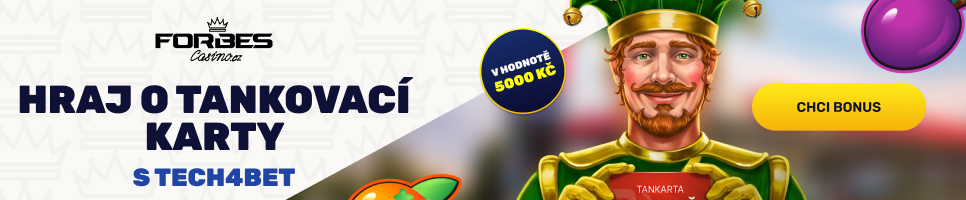 Forbes Casino Soutěž o tankovací karty za 50 000 Kč